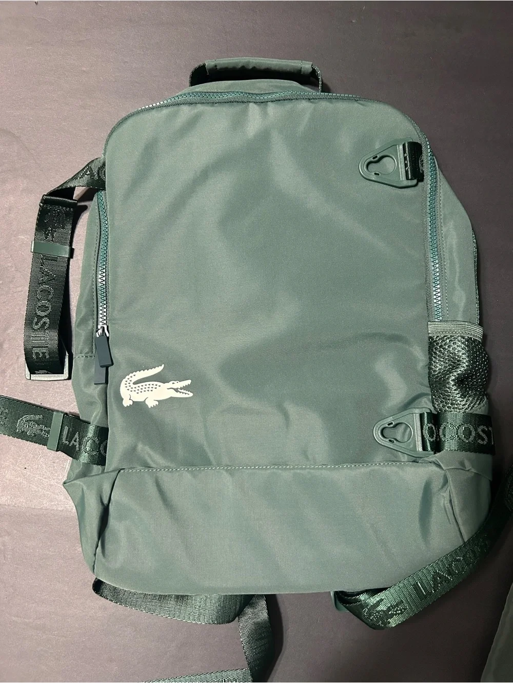 LACOSTE 2in1 100% RECYCLED BACKPACK GREEN